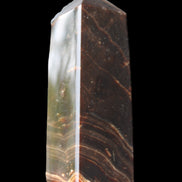 Chocolate Calcite obelisk 105*35*32mm 295g in sunlight - Rocks and Things Store