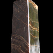 Chocolate Calcite obelisk 105*35*32mm 295g in sunlight - Rocks and Things Store