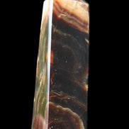 Chocolate Calcite obelisk 112*33*26mm 203g in sunlight - Rocks and Things Store