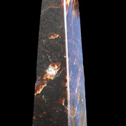 Chocolate Calcite obelisk 110*32*27mm 187g in sunlight - Rocks and Things Store