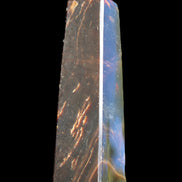 Chocolate Calcite obelisk 110*32*27mm 187g in sunlight - Rocks and Things Store