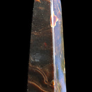 Chocolate Calcite obelisk 110*32*27mm 187g in sunlight - Rocks and Things Store