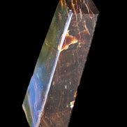 Chocolate Calcite obelisk 110*32*27mm 187g in sunlight - Rocks and Things Store