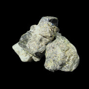 Magnetic Epidote 3 irregular octahedral crystals 15-30mm 30g in sunlight - Rocks and Things Store