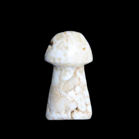 Mottled Calcite mushroom 30-33mm 10g in sunlight - Rocks and Things Store