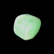 Green Aragonite tumbled stone 20-23mm 8-11g in sunlight - Rocks and Things Store
