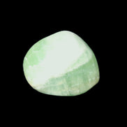 Green Aragonite tumbled stone 20-23mm 8-11g in sunlight - Rocks and Things Store