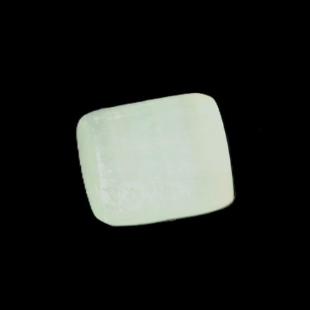 Pistachio Calcite tumbled stone 20-23mm 6-9g in sunlight - Rocks and Things Store