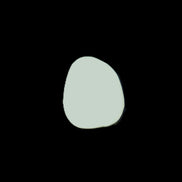 Pistachio Calcite tumbled stone 20-23mm 6-9g in sunlight - Rocks and Things Store