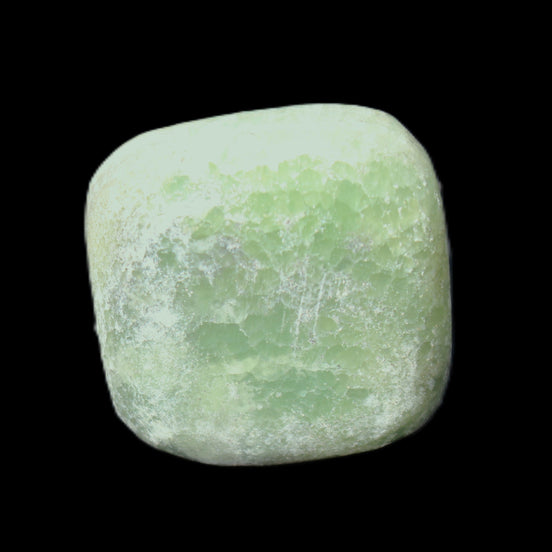 Green Aragonite tumbled stone 30*28*20mm 41g in sunlight - Rocks and Things Store