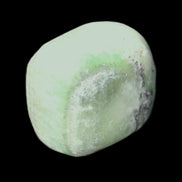 Green Aragonite tumbled stone 30*28*20mm 41g in sunlight - Rocks and Things Store