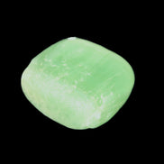 Green Aragonite tumbled stone 30mm 25-27g in sunlight - Rocks and Things Store