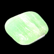 Green Aragonite tumbled stone 30mm 25-27g in sunlight - Rocks and Things Store