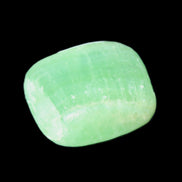 Green Aragonite tumbled stone 30mm 25-27g in sunlight - Rocks and Things Store