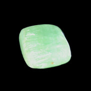 Green Aragonite tumbled stone 30mm 25-27g in sunlight - Rocks and Things Store