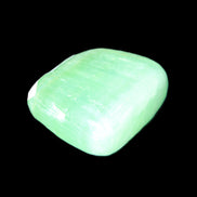 Green Aragonite tumbled stone 30mm 25-27g in sunlight - Rocks and Things Store