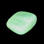 Green Aragonite tumbled stone 30mm 25-27g in sunlight - Rocks and Things Store