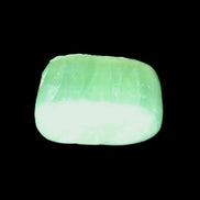 Green Aragonite tumbled stone 30mm 25-27g in sunlight - Rocks and Things Store