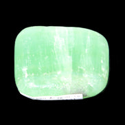 Green Aragonite tumbled stone 30mm 25-27g in sunlight - Rocks and Things Store