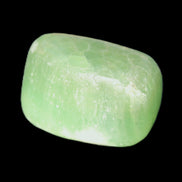 Green Aragonite tumbled stone 30mm 25-27g in sunlight - Rocks and Things Store