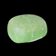 Green Aragonite tumbled stone 30mm 25-27g in sunlight - Rocks and Things Store