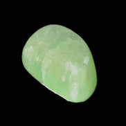 Green Aragonite tumbled stone 30mm 25-27g in sunlight - Rocks and Things Store