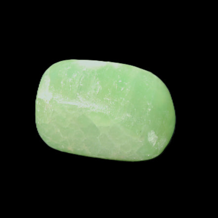Green Aragonite tumbled stone 30mm 25-27g in sunlight - Rocks and Things Store