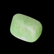 Green Aragonite tumbled stone 30mm 25-27g in sunlight - Rocks and Things Store