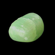 Green Aragonite tumbled stone 30mm 25-27g in sunlight - Rocks and Things Store