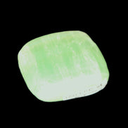 Green Aragonite tumbled stone 30mm 25-27g in sunlight - Rocks and Things Store