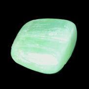 Green Aragonite tumbled stone 30mm 25-27g in sunlight - Rocks and Things Store