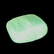 Green Aragonite tumbled stone 30mm 25-27g in sunlight - Rocks and Things Store