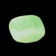 Green Aragonite tumbled stone 30mm 25-27g in sunlight - Rocks and Things Store