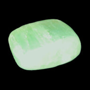 Green Aragonite tumbled stone 30mm 25-27g in sunlight - Rocks and Things Store