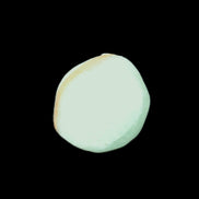 Pistachio Calcite tumbled stone 20-31mm 12-18g in sunlight - Rocks and Things Store