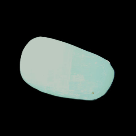 Pistachio Calcite tumbled stone 23-33mm 14-20g in sunlight - Rocks and Things Store