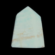 Pistachio Calcite obelisk 51*35*24mm 77g in sunlight - Rocks and Things Store