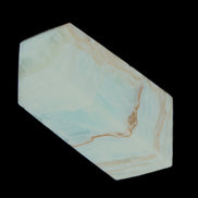 Pistachio Calcite obelisk 68*28*24mm 92g in sunlight - Rocks and Things Store