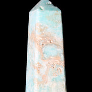 Blue Aragonite obelisk 113*40*30mm 256g in sunlight - Rocks and Things Store