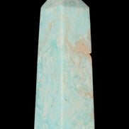 Blue Aragonite obelisk 113*40*30mm 256g in sunlight - Rocks and Things Store