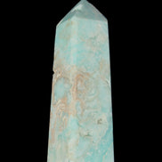 Blue Aragonite obelisk 113*40*30mm 256g in sunlight - Rocks and Things Store