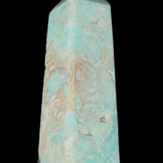 Blue Aragonite obelisk 113*40*30mm 256g in sunlight - Rocks and Things Store