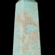Blue Aragonite obelisk 113*40*30mm 256g in sunlight - Rocks and Things Store