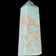 Blue Aragonite obelisk 113*40*30mm 256g in sunlight - Rocks and Things Store
