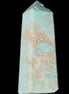 Blue Aragonite obelisk 113*40*30mm 256g in sunlight - Rocks and Things Store