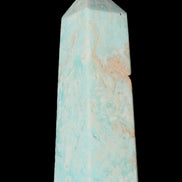 Blue Aragonite obelisk 113*40*30mm 256g in sunlight - Rocks and Things Store