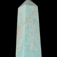 Blue Aragonite obelisk 113*40*30mm 256g in sunlight - Rocks and Things Store