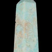 Blue Aragonite obelisk 113*40*30mm 256g in sunlight - Rocks and Things Store