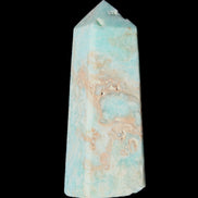 Blue Aragonite obelisk 113*40*30mm 256g in sunlight - Rocks and Things Store