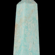 Blue Aragonite obelisk 113*40*30mm 256g in sunlight - Rocks and Things Store